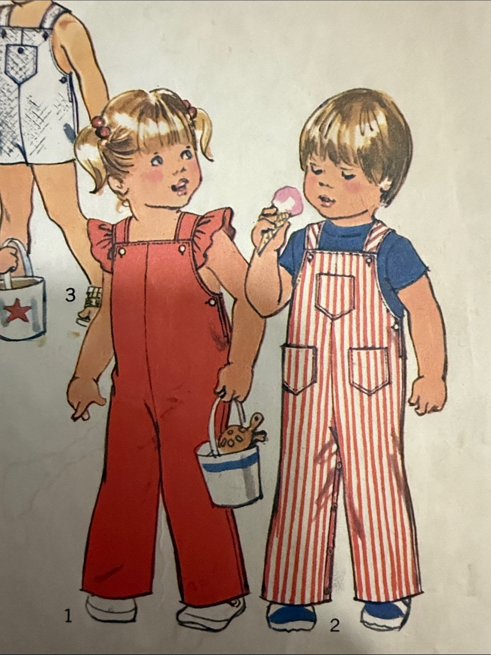 Simplicity Kids Overalls pattern - Picture 2 of 4